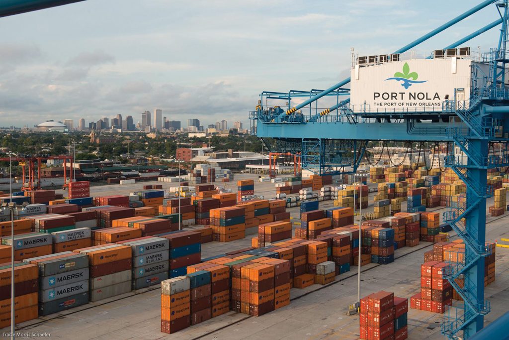 containers at Port of New Orleans