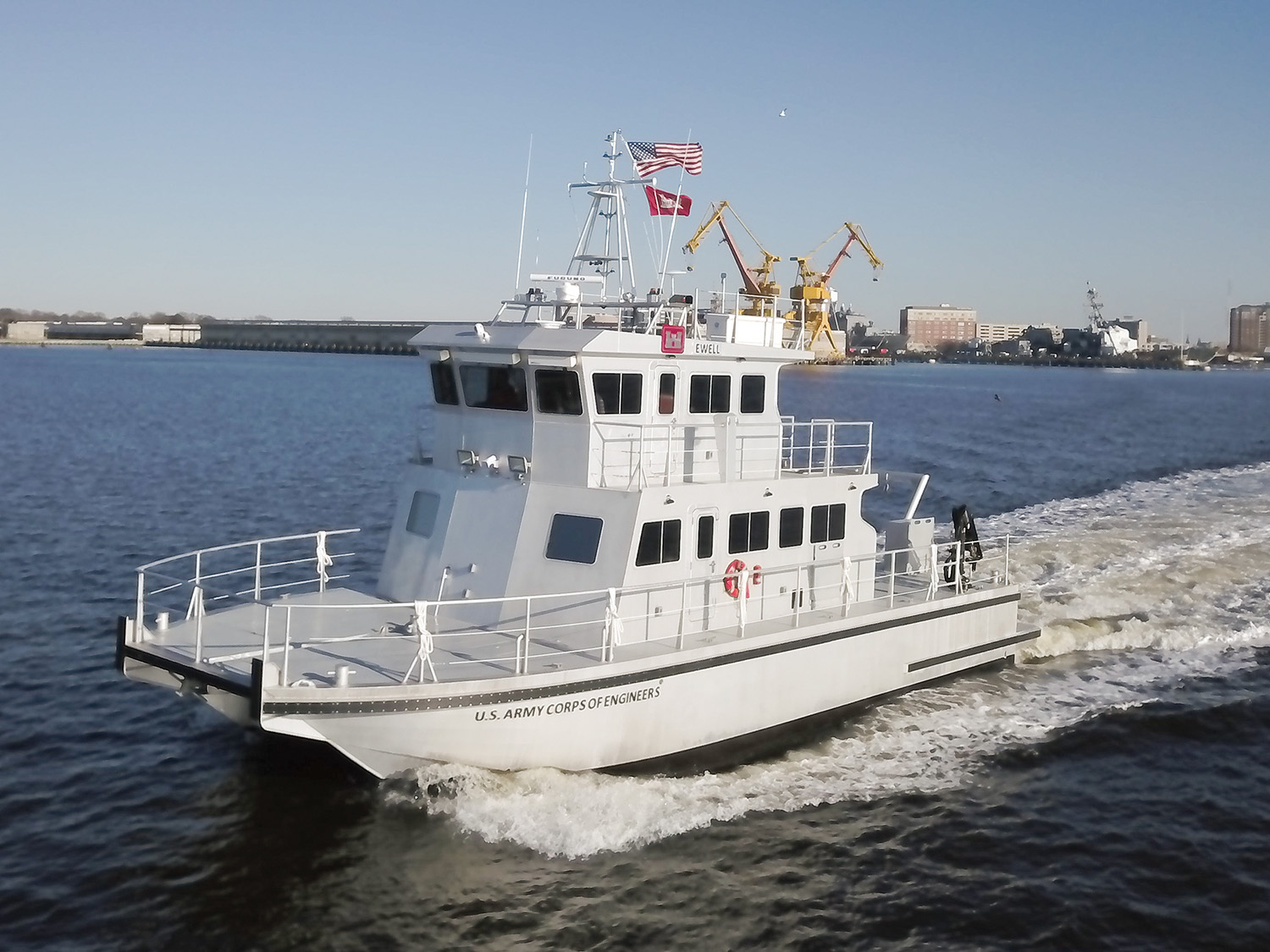 The S/V Ewell measures 61 feet, 4 inches in length, with a 24-foot beam. (photo courtesy of Technology Associates Inc.)