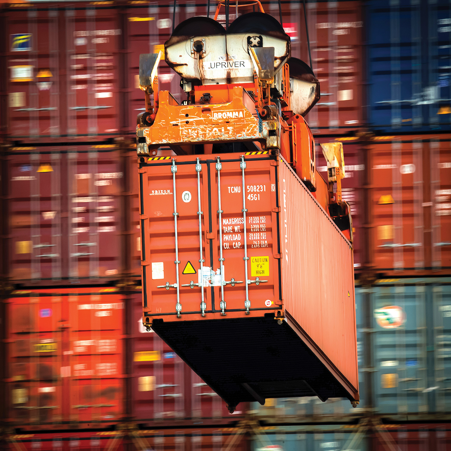 The Garden City Terminal at the Port of Savannah is the fourth busiest container terminal in the U.S. (Georgia Ports Authority/Stephen B. Morton)