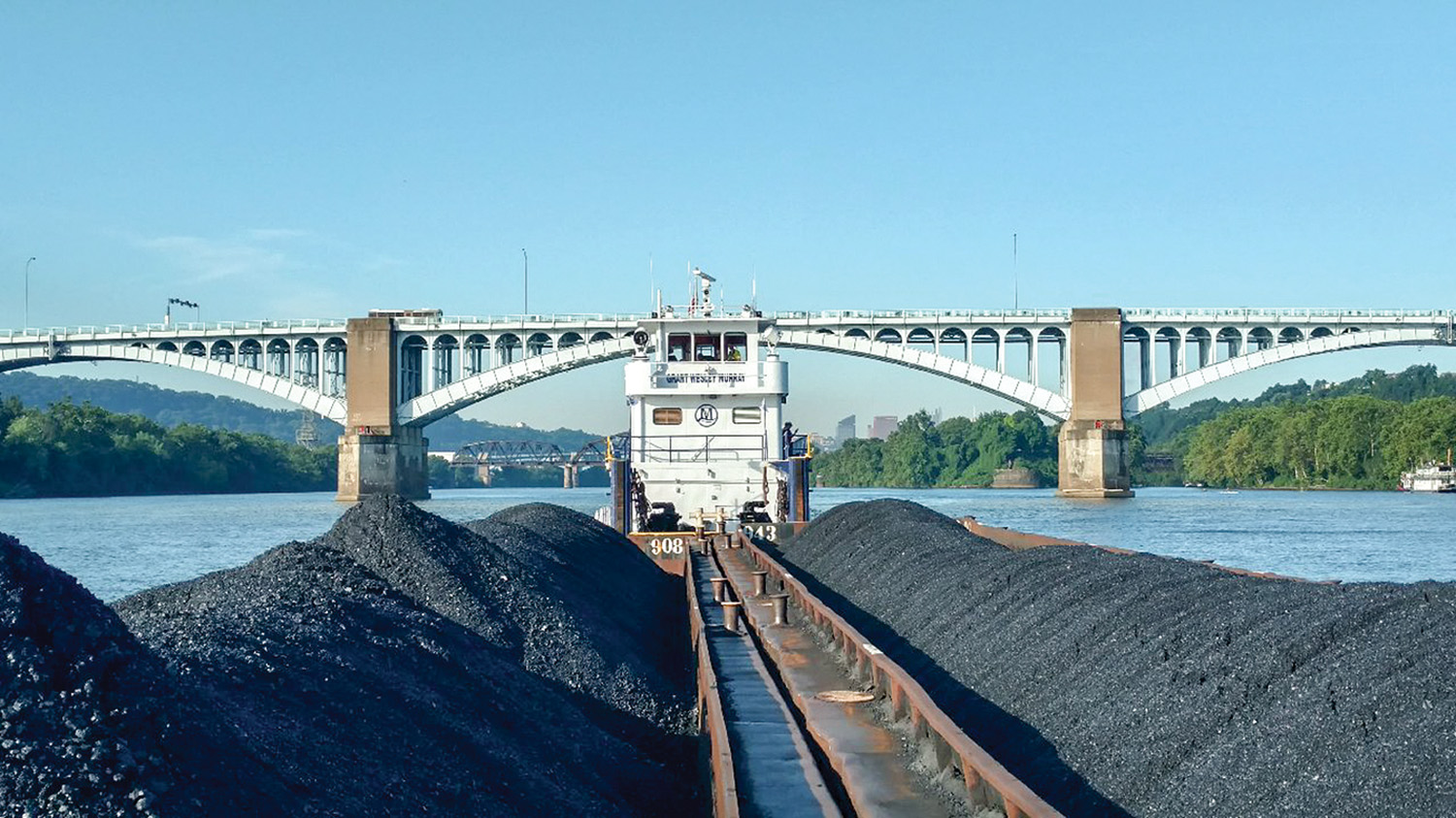 Coal has long been the primary cargo shipped through the Port of Pittsburgh. (Pphoto courtesy of the Port of Pittsburgh Commission)