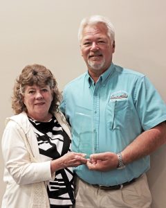 Madonna Cox and Capt. Steve Southern.