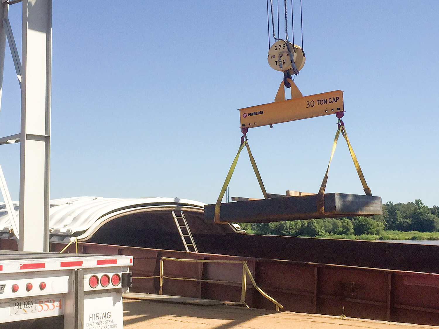 steel coils at Caddo-Bossier Port