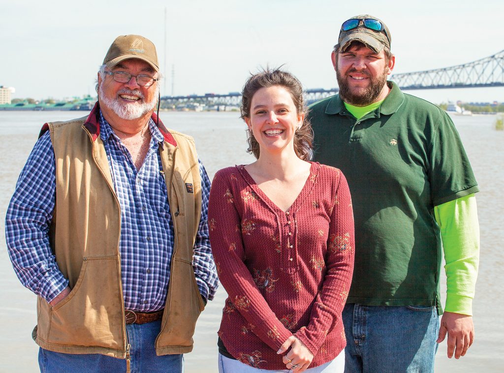 Z. Dave Deloach with his daughter, Elissa, and son, Trenton. (Photo by Frank McCormack)