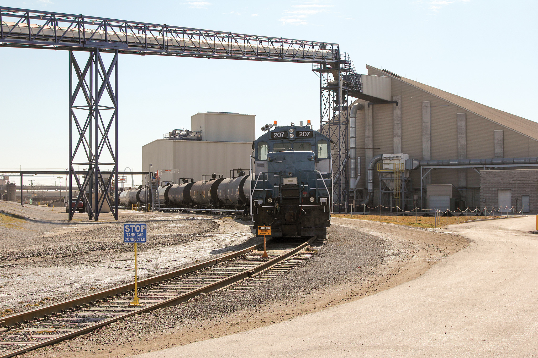 Company’s 60-acre site has 23,000 feet of rail.