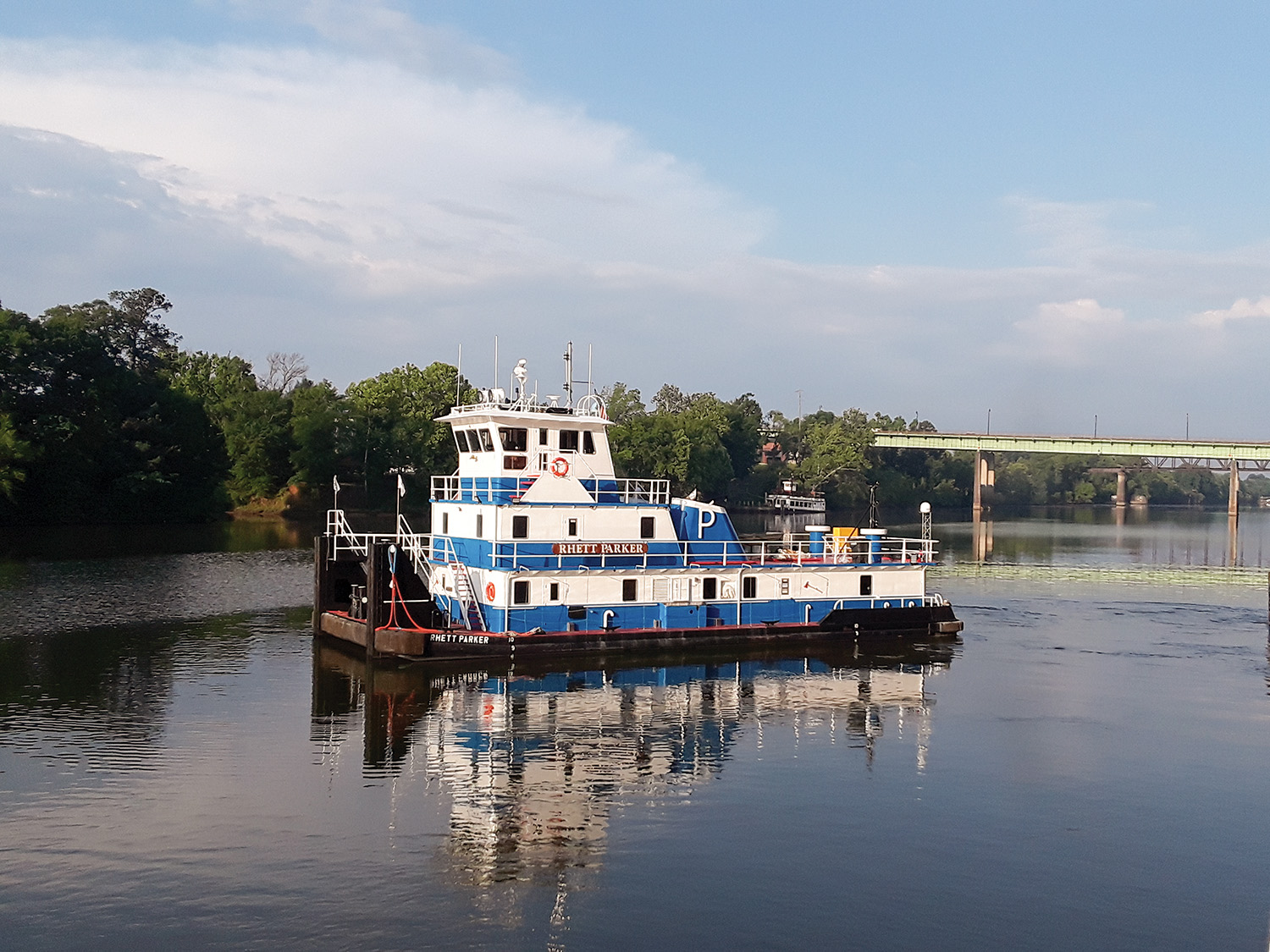 The mv. Rhett Parker was built in 1982 by Mississippi Marine Towboat Corporation.