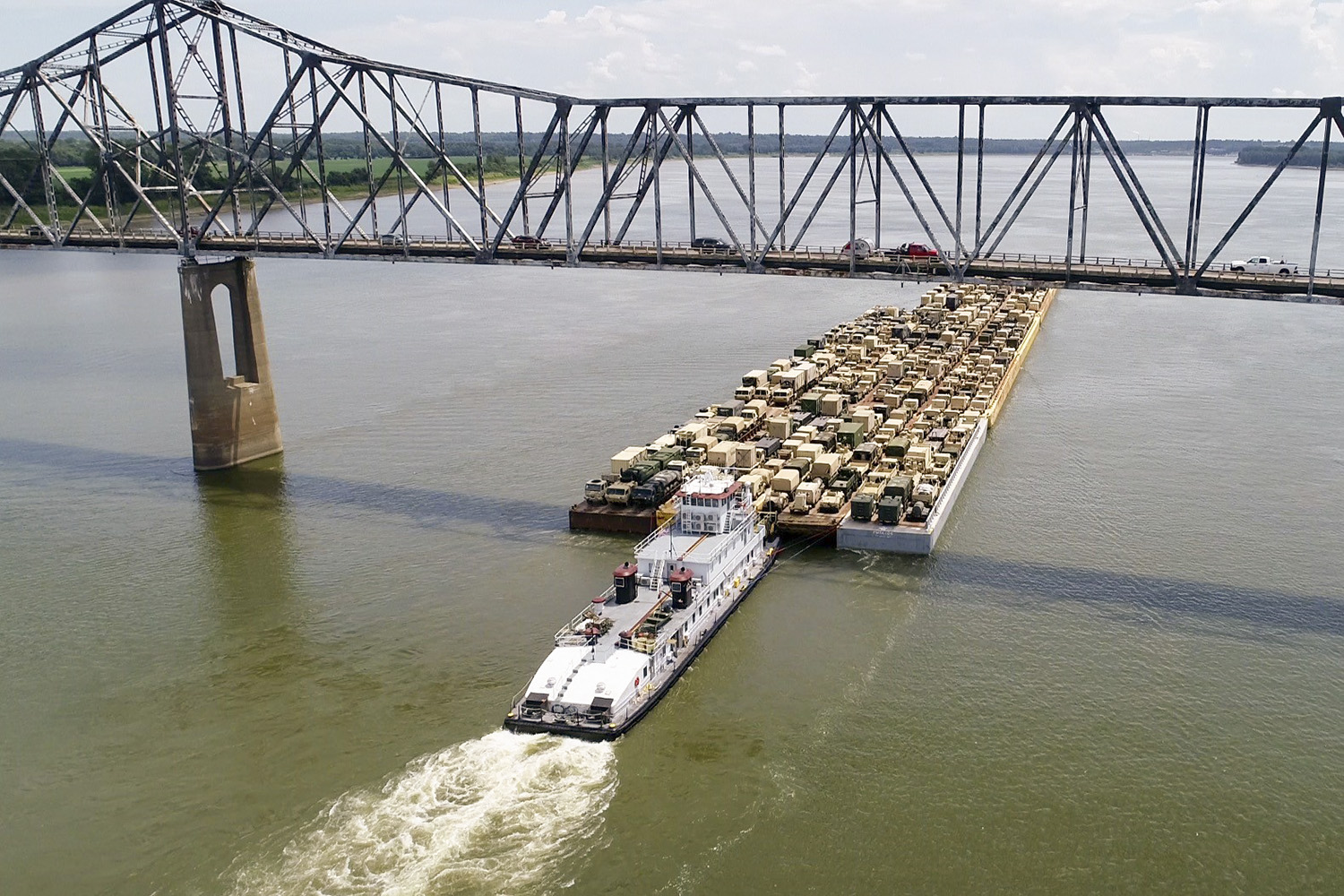 Military Equipment Heads To Fort Polk On Barges