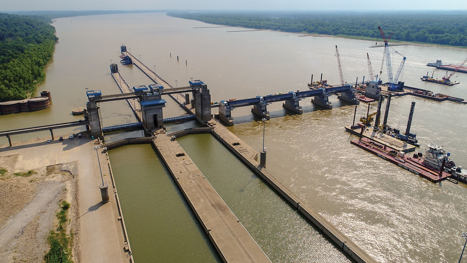 Olmsted Locks and Dam (Corps of Engineers photo)