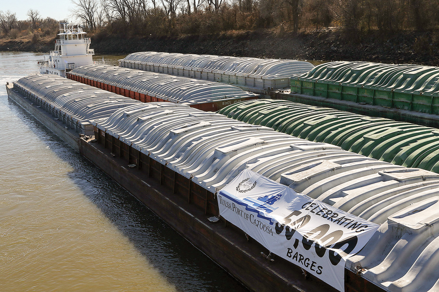 Tulsa Port of Catoosa 50,000th barge.