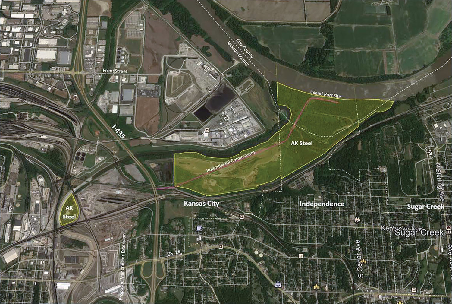 Missouri River Terminal will be developed on a former steel mill site at PortKC in Kansas City, Mo. The 415-acre property will eventually include barge and rail access for cargoes.
