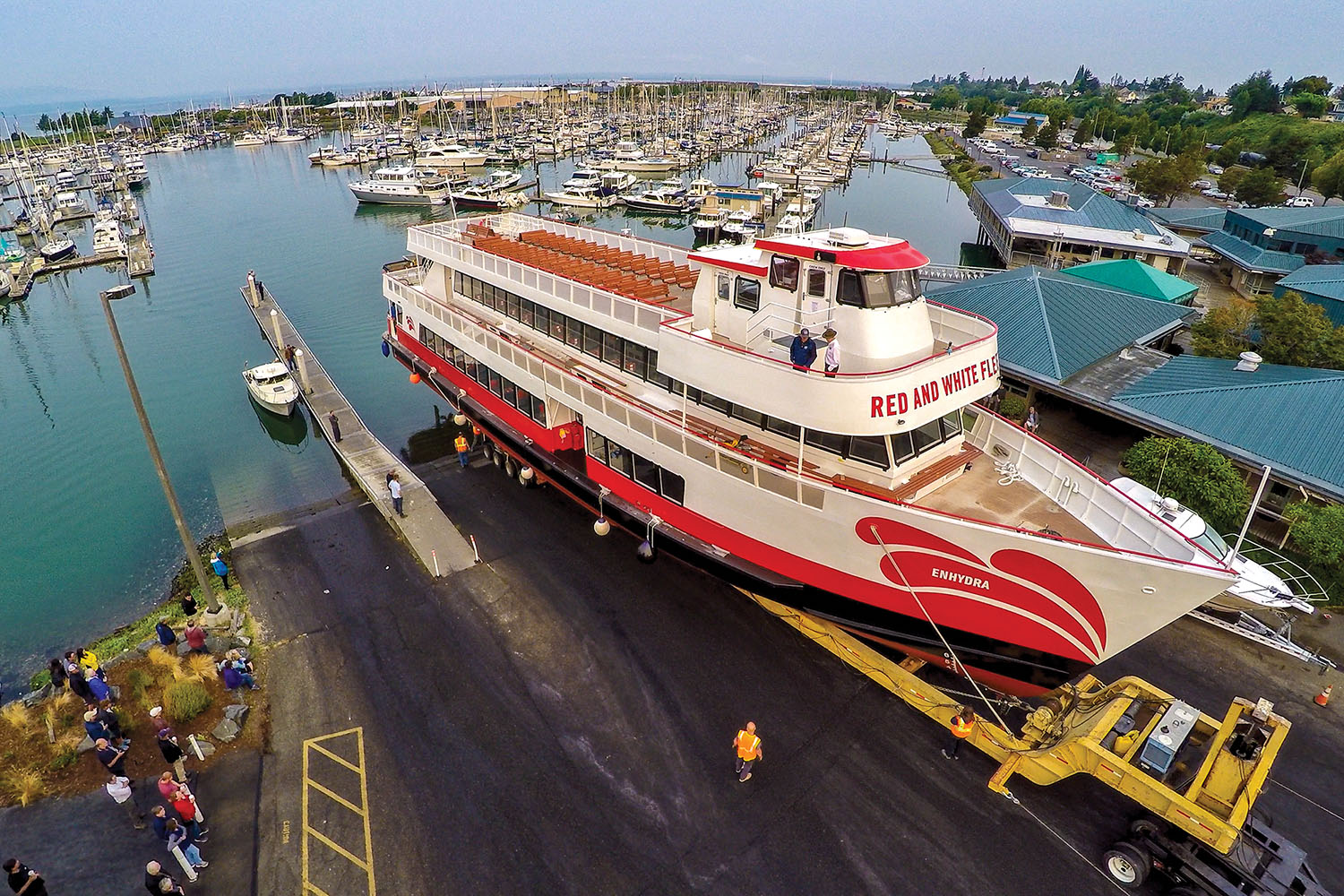 The Enhydra is the largest lithium-ion battery electric hybrid-powered vessel in North America.