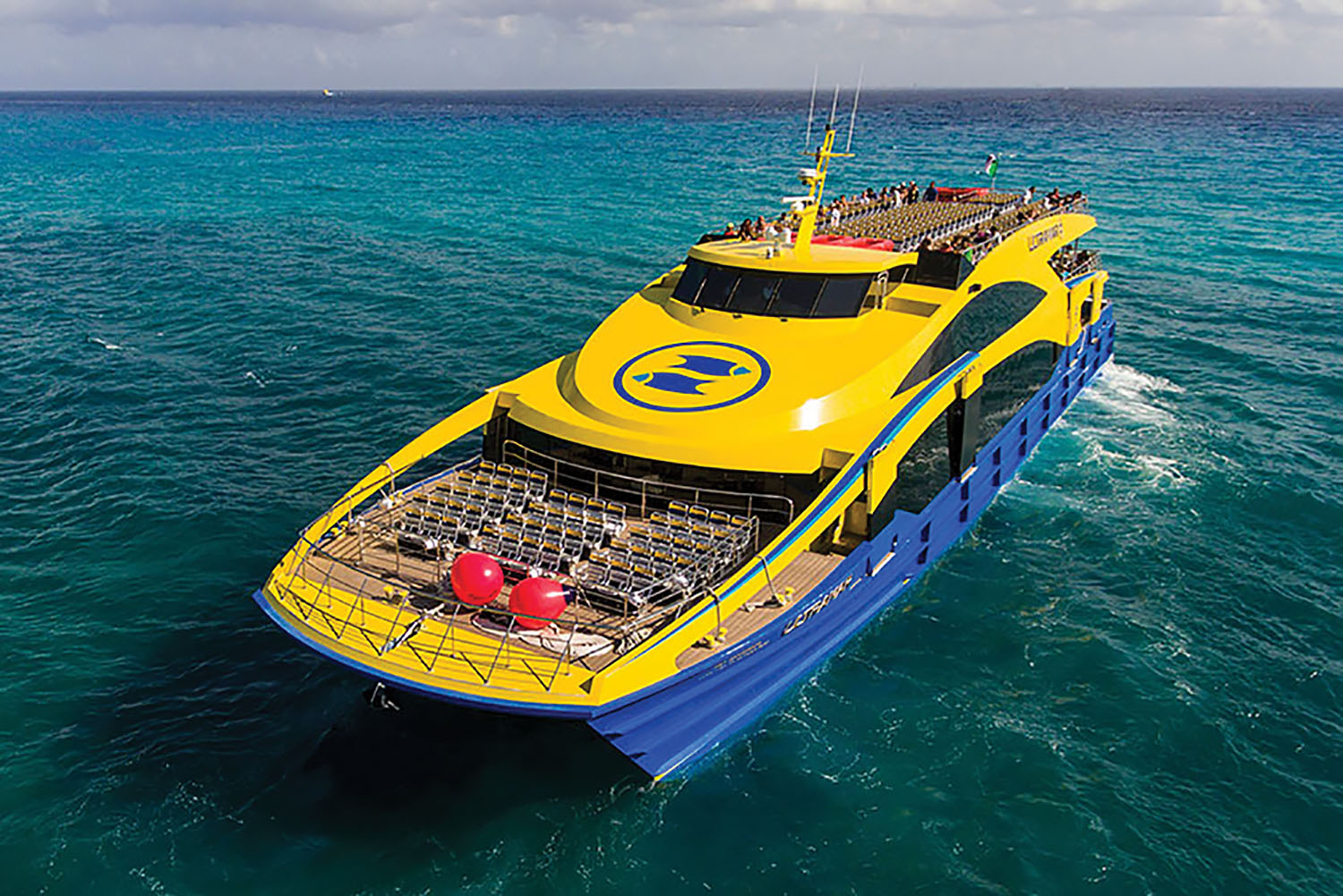 The new passenger vessel is fitted with a pair of MTU main engines, a power-package upgrade over its sister ship.