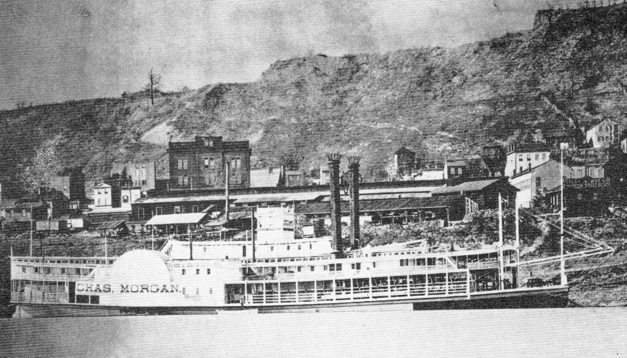 The Charles Morgan at the Cincinnati Marine Ways. (Keith Norrington collection)