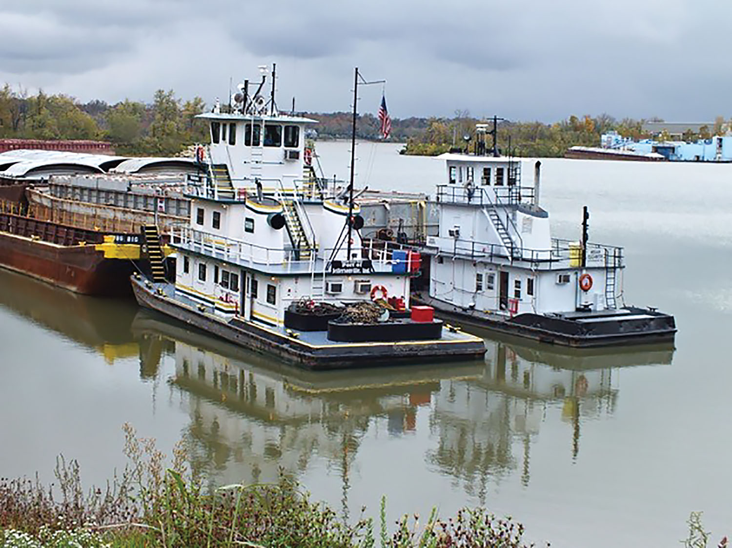 TPG Marine boats at work in Jeffersonville, Ind.