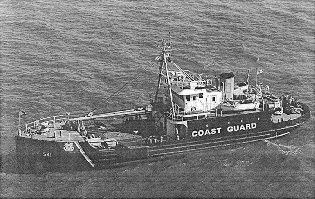 The White Alder in Lake Pontchartrain on December 4, 1968, three days before the collision.