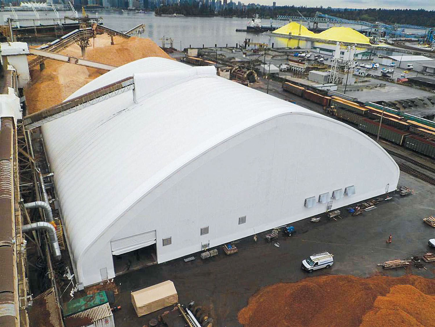 ClearSpan will be exhibiting at next week’s International Workboat Show in booth No. 4008. (Photo courtesy of ClearSpan Fabric Structures)