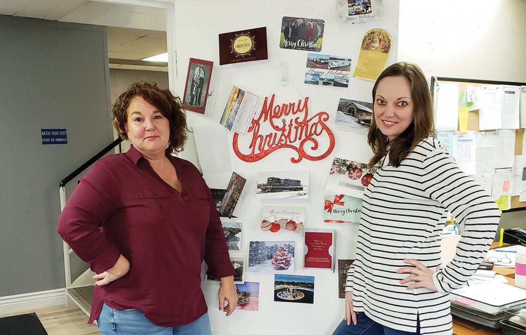 Vicki Beck, left, and Amanda Doherty, right, of Osage Marine. (Photo courtesy of Osage Marine Services)