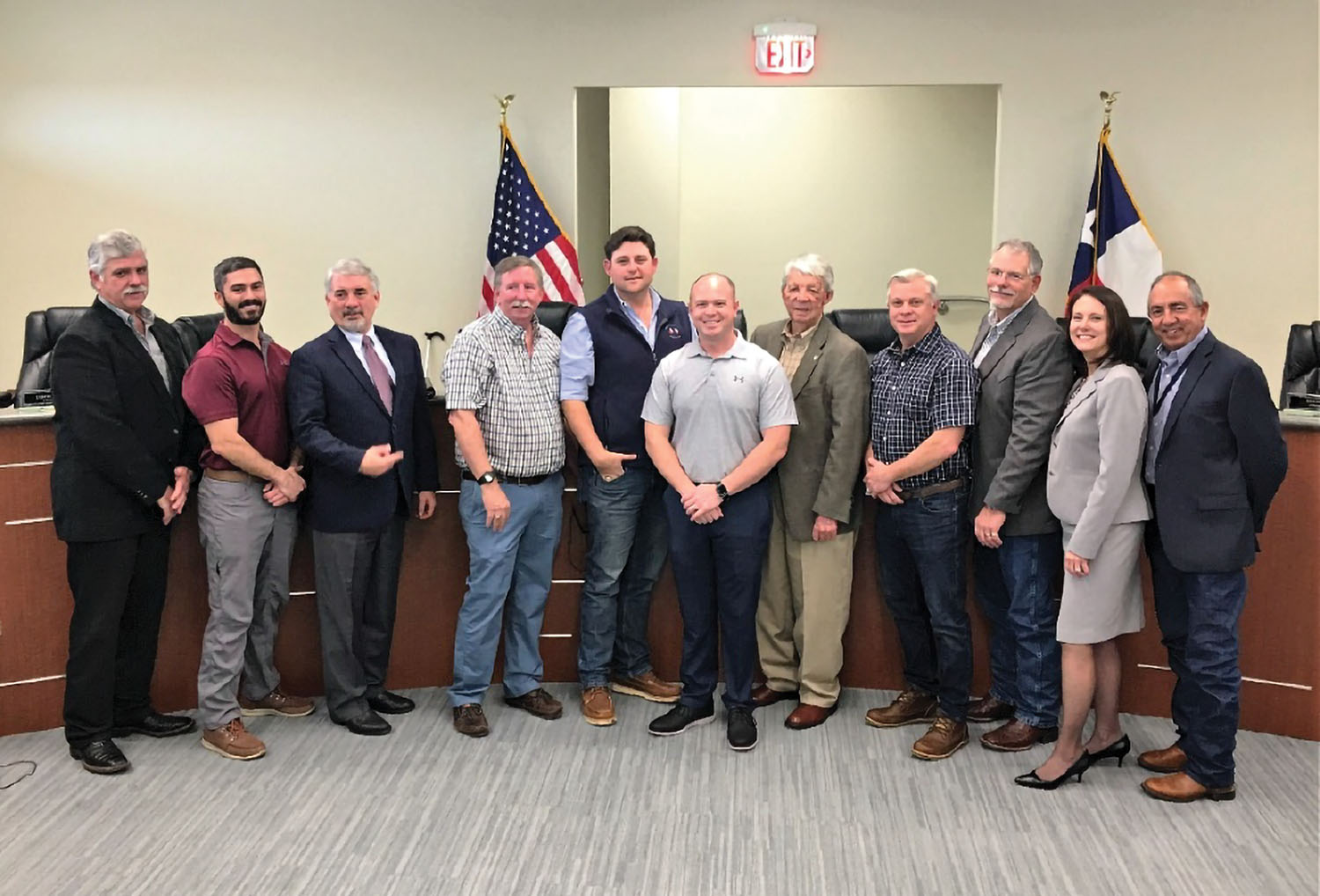 Port Freeport Commission and Executive Director/CEO, Phyllis Saathoff, joins with the Brazos Pilots Association to commemorate the approval of a port dispatch center. (Photo courtesy of Port Freeport)