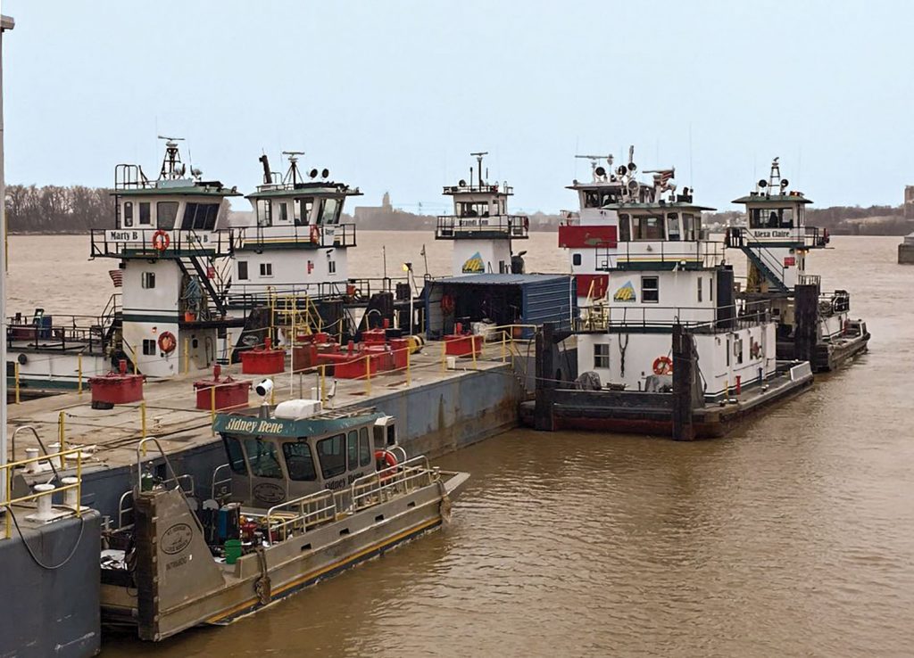 Mount Vernon Barge Service has provided shippers at the port with harbor, repair, fleeting, stevedoring and cleaning services for nearly 50 years. (Photo courtesy of Mount Vernon Barge Service)