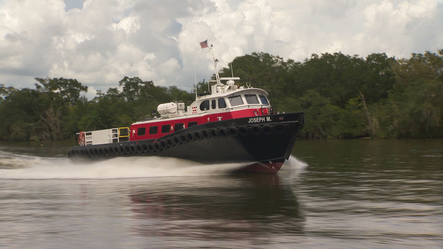 The new Cummins X15 marine engine is installed in the Joseph M.