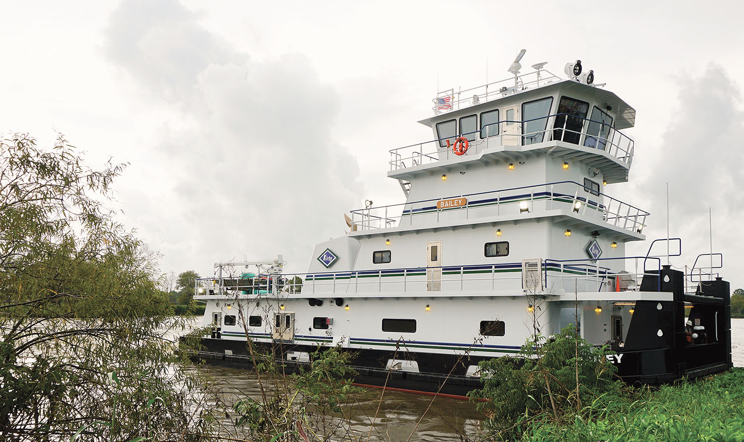 The mv. Bailey is the first of three towboats for Kirby Inland Marine that will include Furuno electronics for its new generation of Subchapter M vessels.