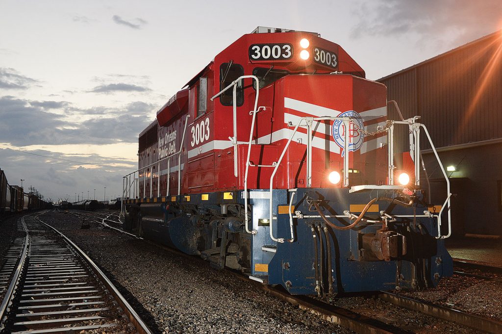 A National Clean Diesel Funding grant will allow the Port of New Orleans and the New Orleans Public Belt Railroad to retrofit the engine of a conventional diesel locomotive to a cleaner engine with low emissions beyond current requirements. (Photo courtesy of Port NOLA)