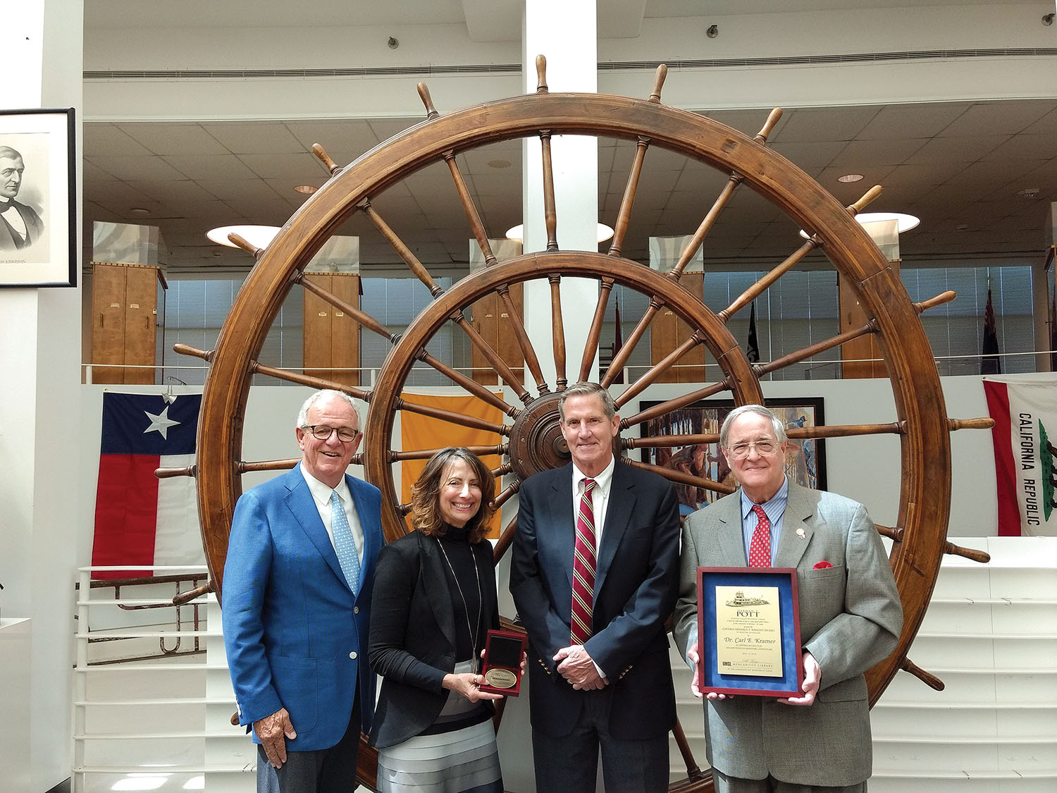 Don and Connie Burkhardt, H. Nelson Spencer and Dr. Carl E. Kramer.