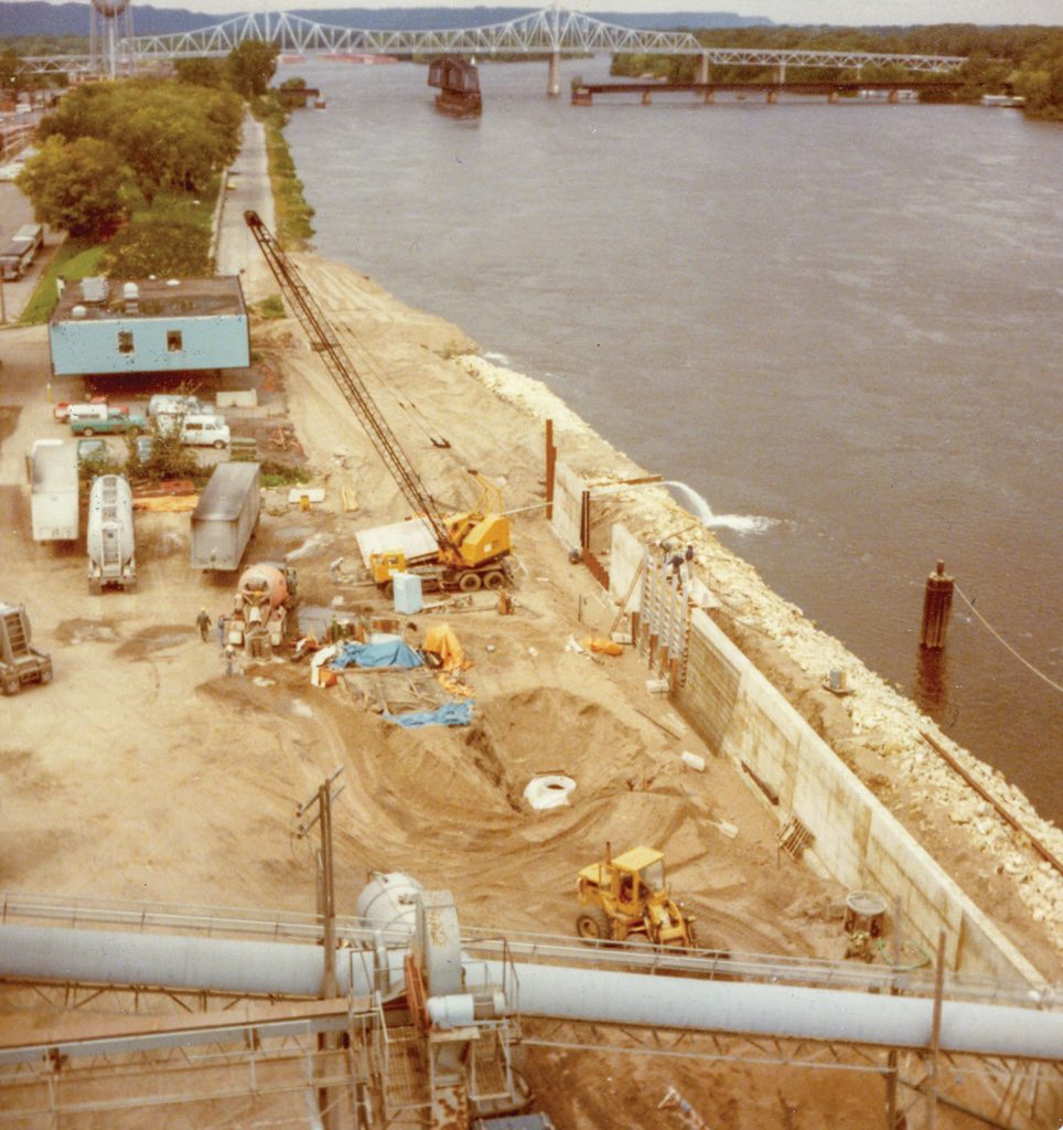  The Winona Floodwall project.