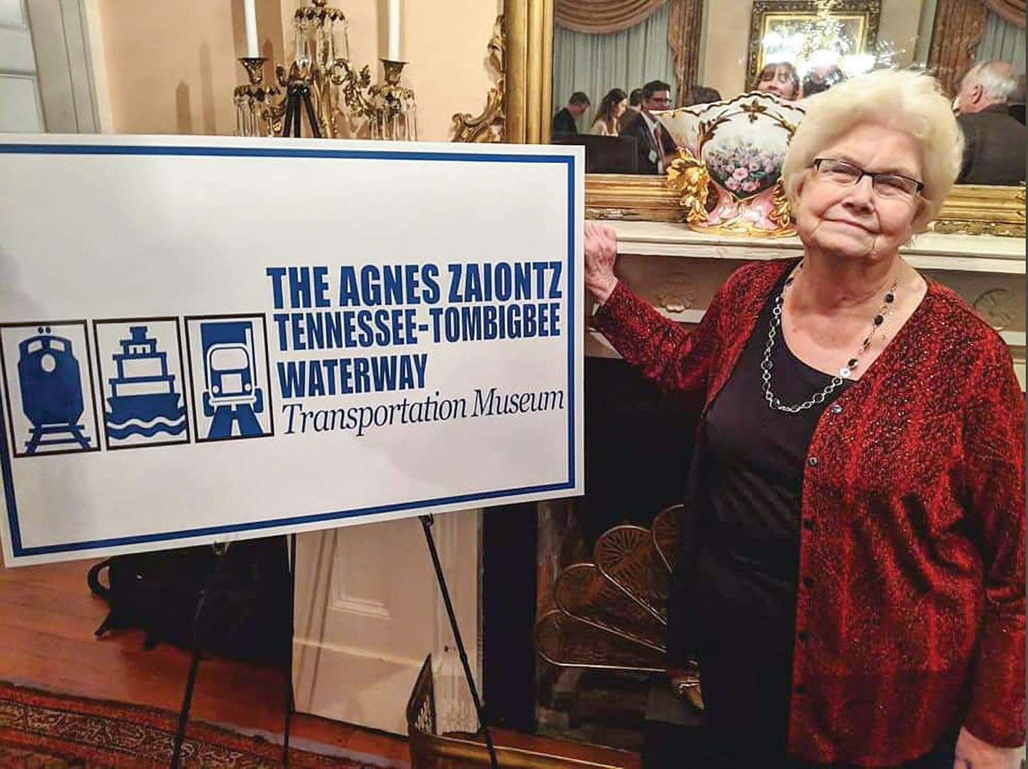 The museum that tells the story of the creation of the Tennessee-Tombigbee Waterway was named for Agnes Zaiontz in a January ceremony.