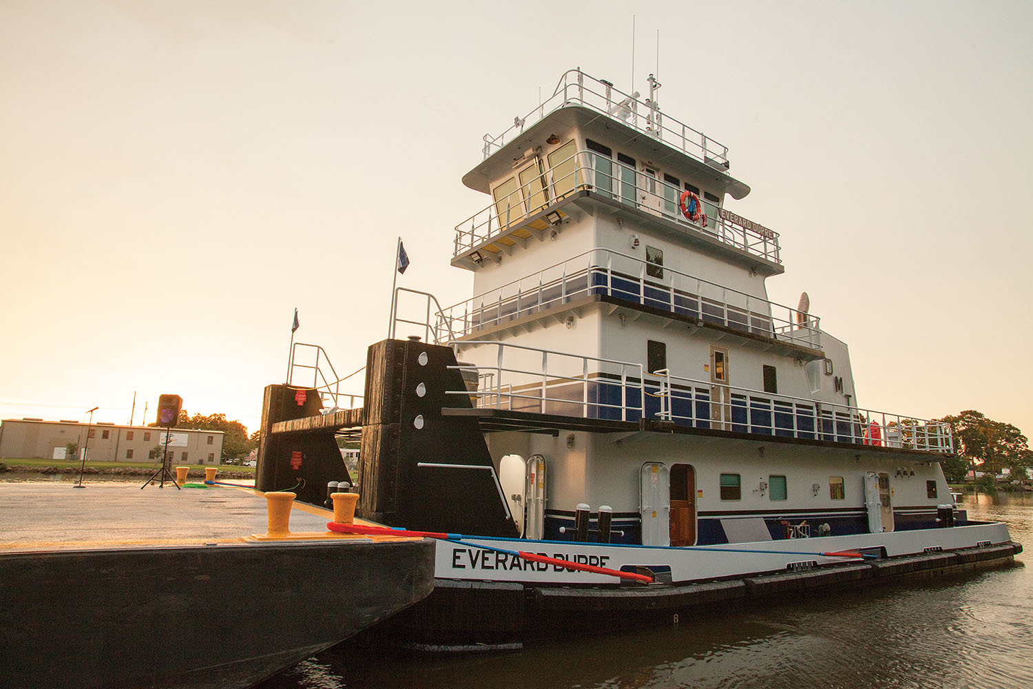 The mv. Everard Dupre was built by Intracoastal Iron Works in Bourg, La. (Photo by Frank McCormack)