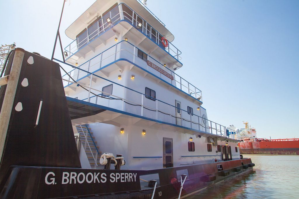 The mv. G. Brooks Sperry was built by John Bludworth Shipyard. (Photo by Frank McCormack)