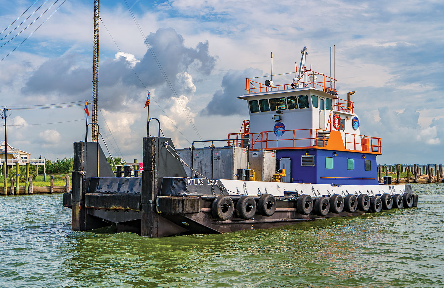 The Atlas Zale is a lugger tug refurbished by Southwest Shipyard. (Photo courtesy of Atlas Marine Services)