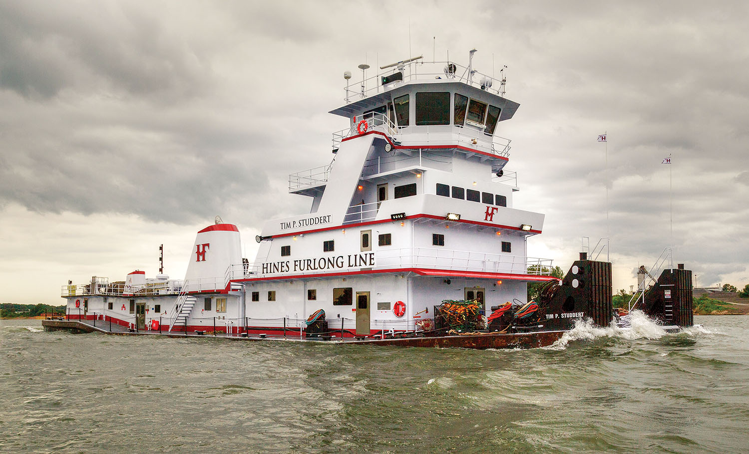 The mv. Tim P. Studdert was formerly the Robert D. Byrd of American Commercial Barge Line.