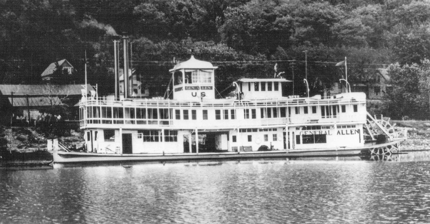 The General Allen on the Upper Mississippi River. (Keith Norrington collection)