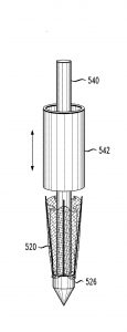 Illustration from the patent application for the mesh filter that is designed to block sand boils.