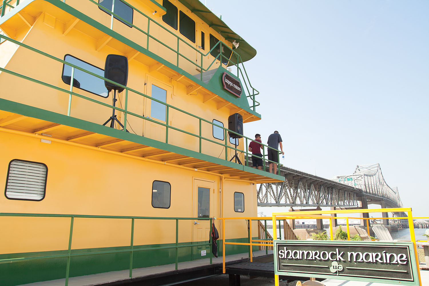 Shamrock Marine’s new “wheelhouse office” in Baton Rouge, La. (Photo by Frank McCormack)