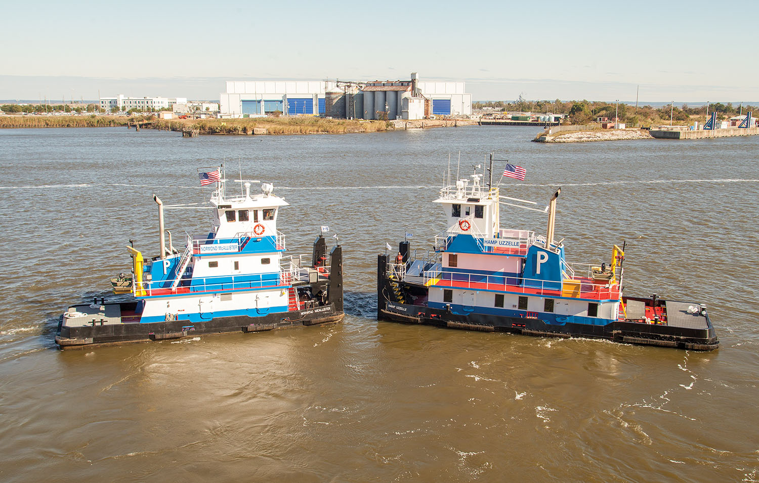 The Normond McAllister and Hamp Uzzelle are the newest additions to the Parker Towing fleet. (Photo by Frank McCormack)