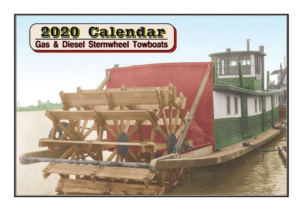 Cover of new Sternwheel Towboats calendar.