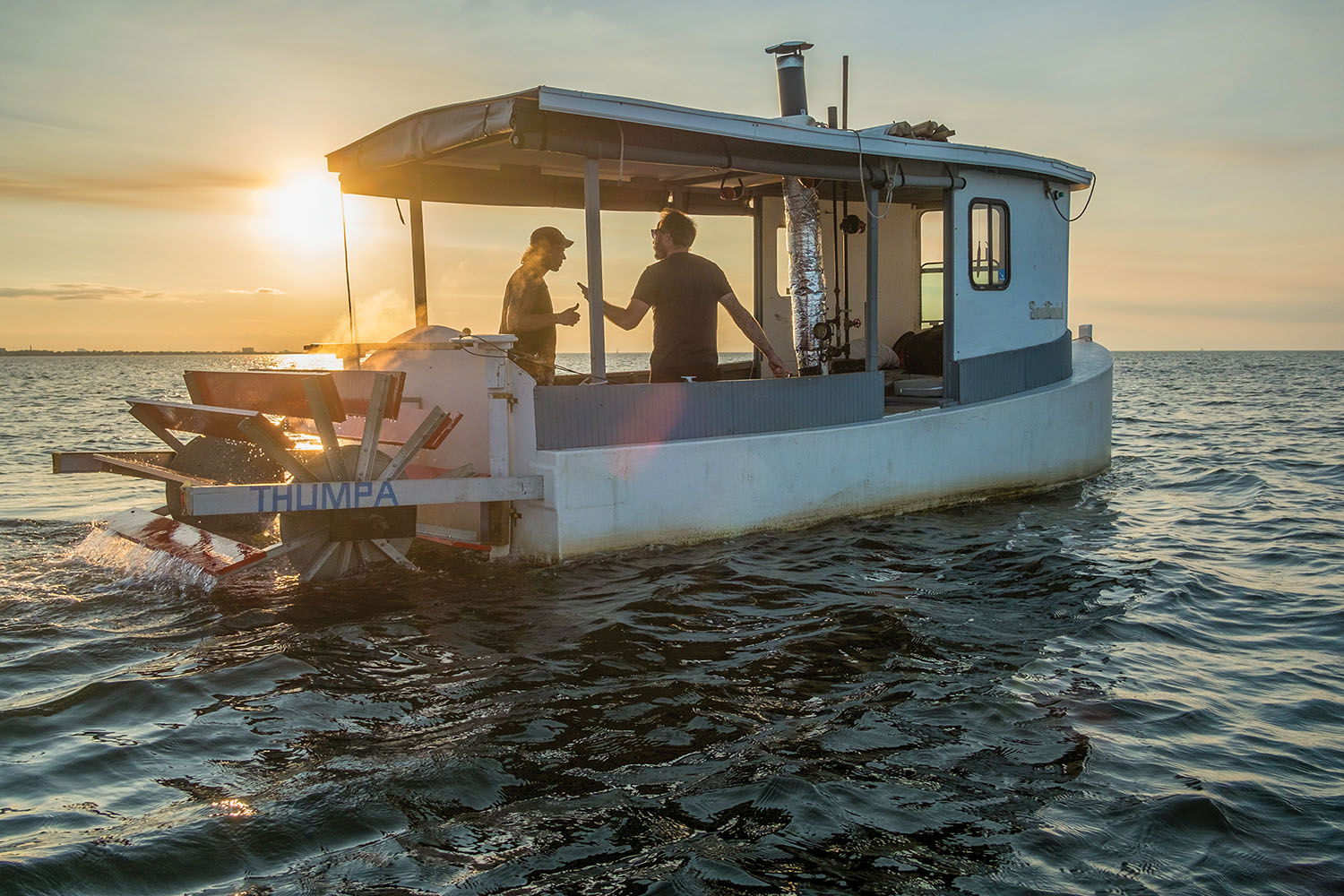 The SS Thumpa-Southwind was built in Maine and outfitted in Michigan for the trip from Minneapolis to New Orleans. (Photo courtesy of Maxime Berthou and Mark Pozlep)