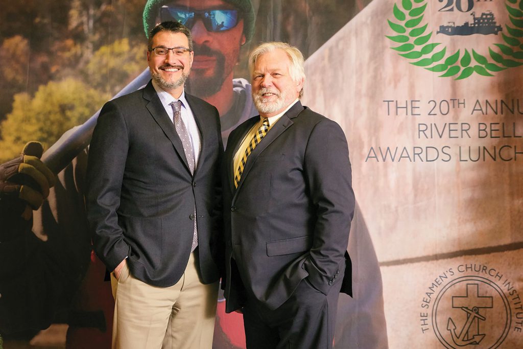 James Masters, vice president-vessel operations and Capt. Gregory Smith of ACBL. (Photo courtesy of Seamen's Church Institute)
