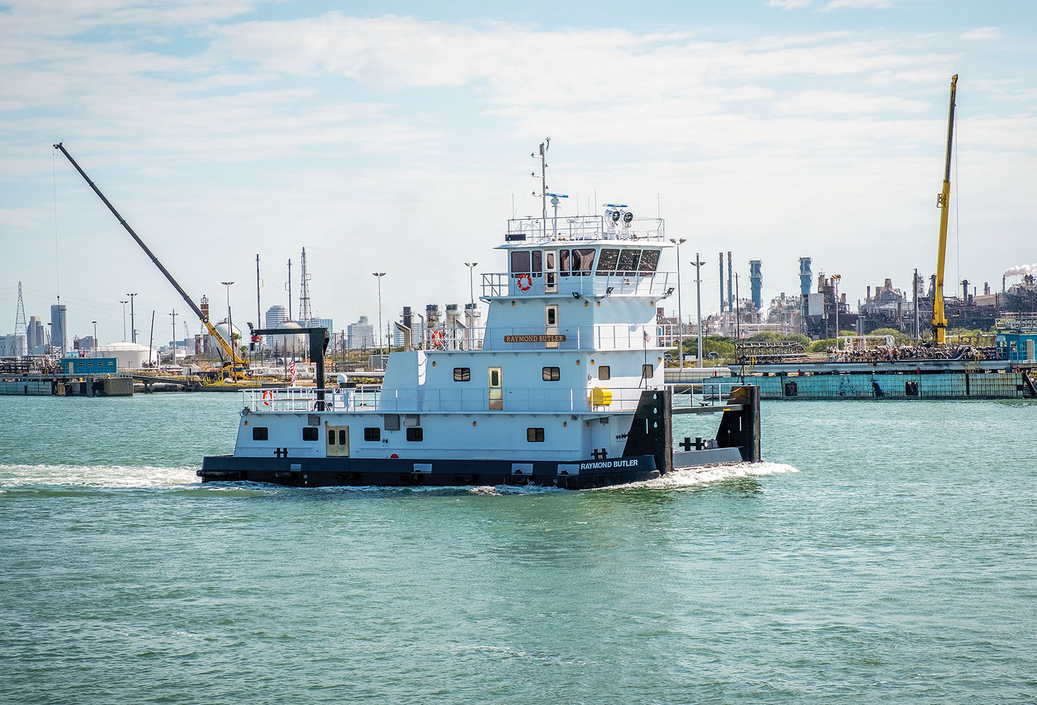 The 2,600 hp. mv. Raymond Butler was built by John Bludworth Shipyard in Corpus Christi, Texas. (Photo courtesy of John Bludworth Shipyard)