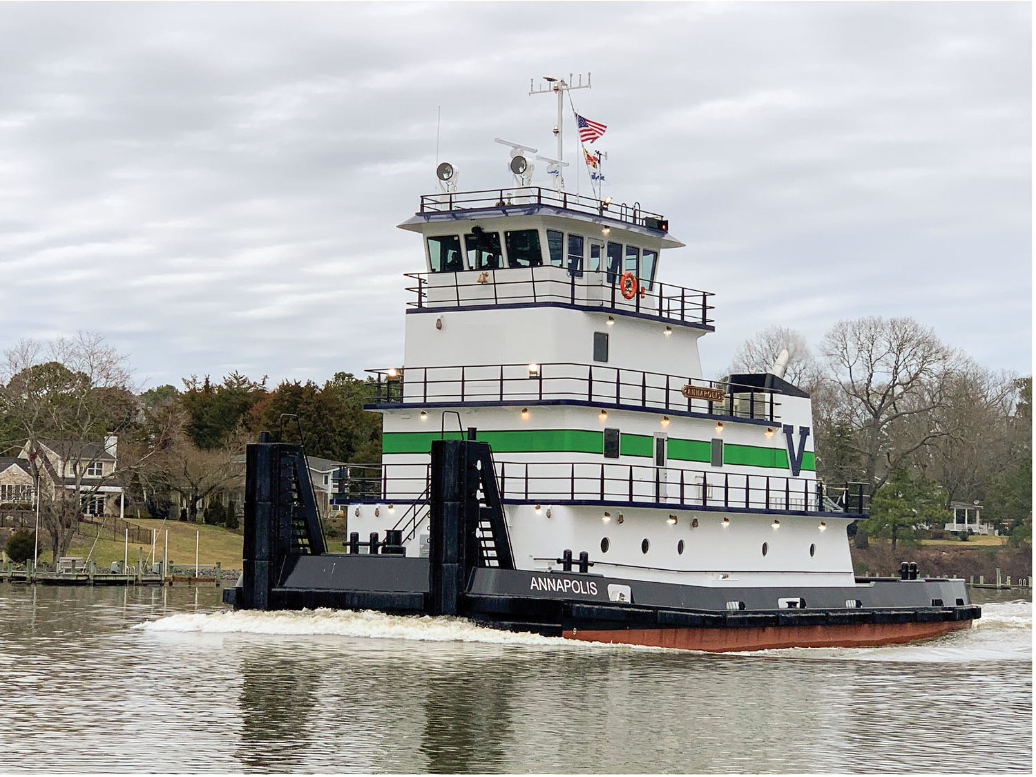 3,000 hp. towboat was built by Chesapeake Shipbuilders in Salisbury, Md.