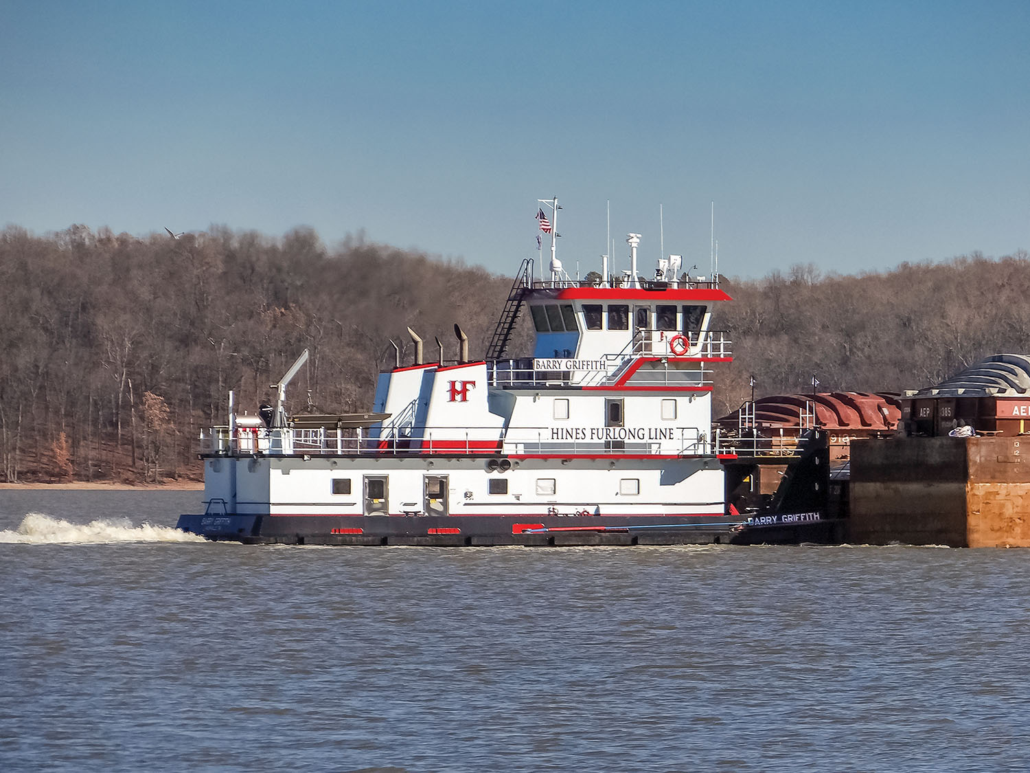 The mv. Barry Griffith and its sister vessel, the mv. Carolyn Lampley, were built by Bourg Dry Dock & Service. (photo by Greg Milliken)