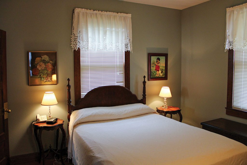 The bedroom in Lockmaster House 4. The houses can be booked through Airbnb.com. (Photo by Shelley Byrne)