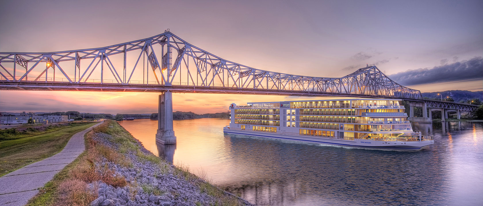 Artist's rendition of the Viking Mississippi (from Viking River Cruises website)