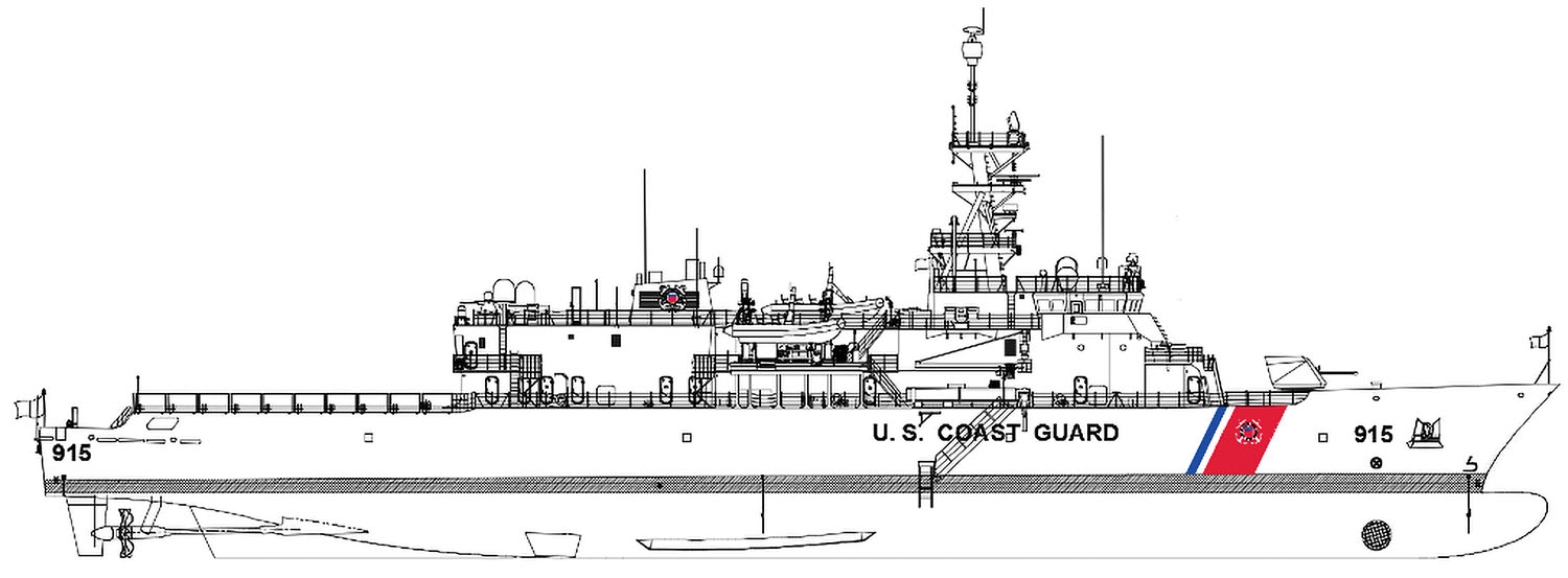 The Offshore Patrol Cutter is designed to conduct multiple missions for the U.S. Coast Guard.