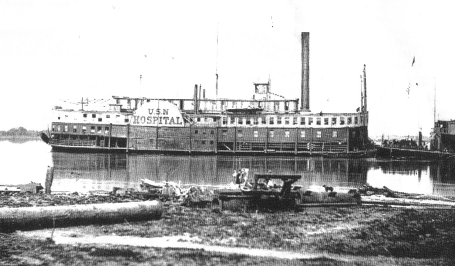 Caption for photo: The U.S. Hospital steamer Red Rover. (Keith Norrington collection)