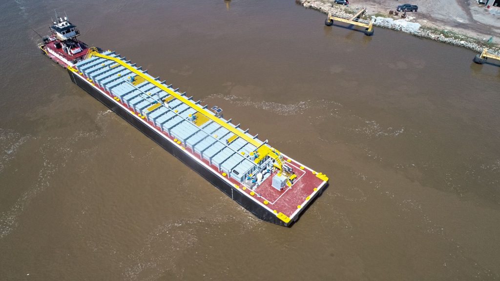 Vessel Repair delivered the third of five 11,500-barrel tank barges to Devall. (Photo courtesy of Devall Towing & Boat Service of Hackberry LLC)