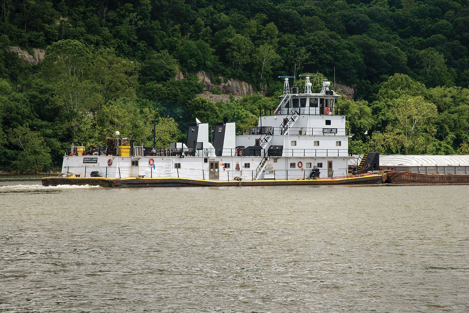 The mv. Charles T. Jones was formerly the Leonard L. Whittington. (Photo by Jim Ross)