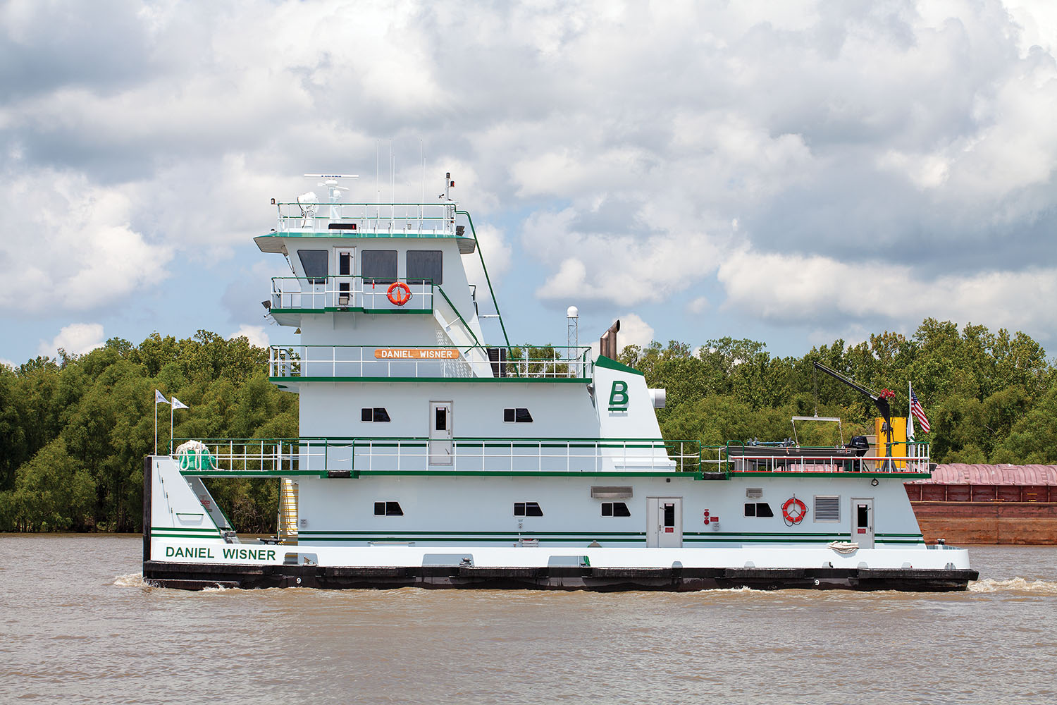 —photos by Frank McCormack The 2,000 hp. mv. Daniel Wisner was built for Blessey Marine Services by Verret Shipyard.