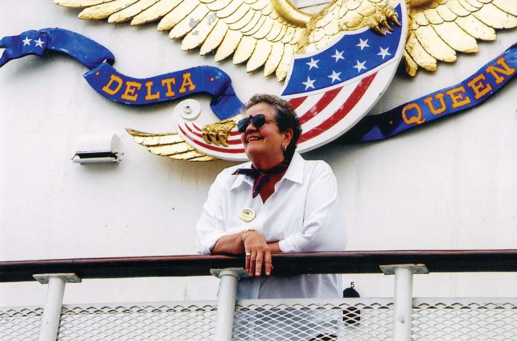 Jane Greene aboard the Delta Queen in 2002. (Keith Norrington collection)